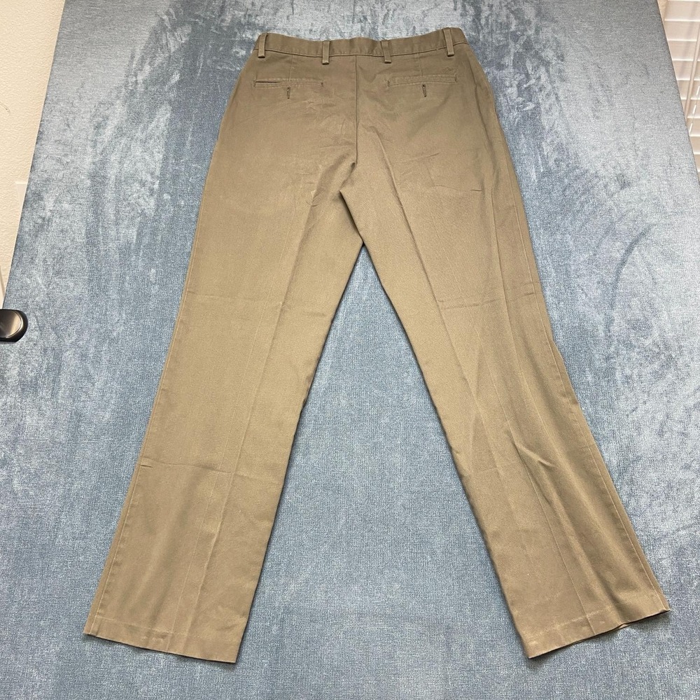 Dockers D3 Chino Pants Mens 34x34 Dark Khaki Cotton Pleated Front Business
